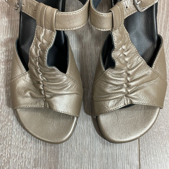 Ziera Dash Leather Ankle Strap Open Toe Heel Sandal 38 W - Picture 5 of 16